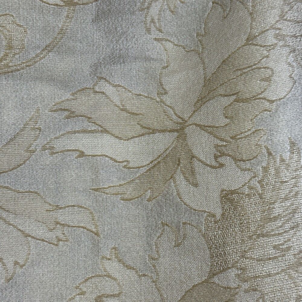 Y2K Kay Unger Strapless Gown Size 2 Champagne Floral Jacquard Ruched Formal - Picture 2 of 7